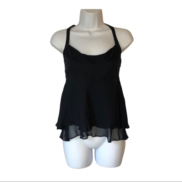 NWT Cinq a Sept Zanna Navy Silk Top - Picture 2 of 7